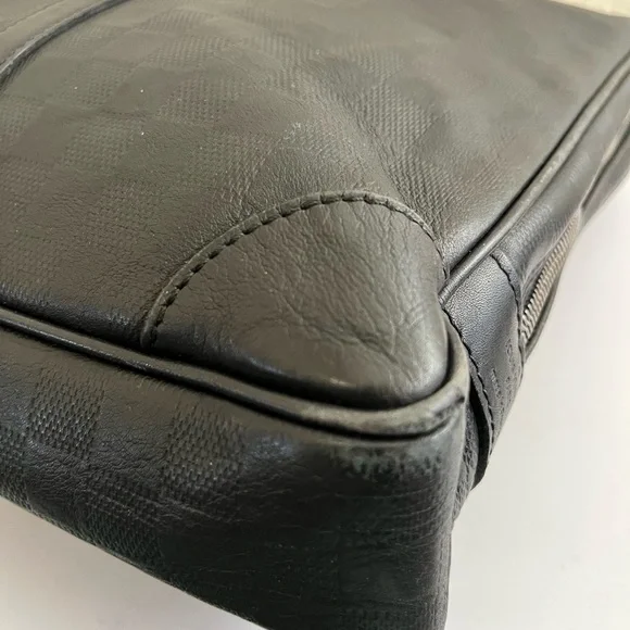 Louis Vuitton Men's Leather Briefcase - Lux Travel Work Bag - Picture 7 of 12